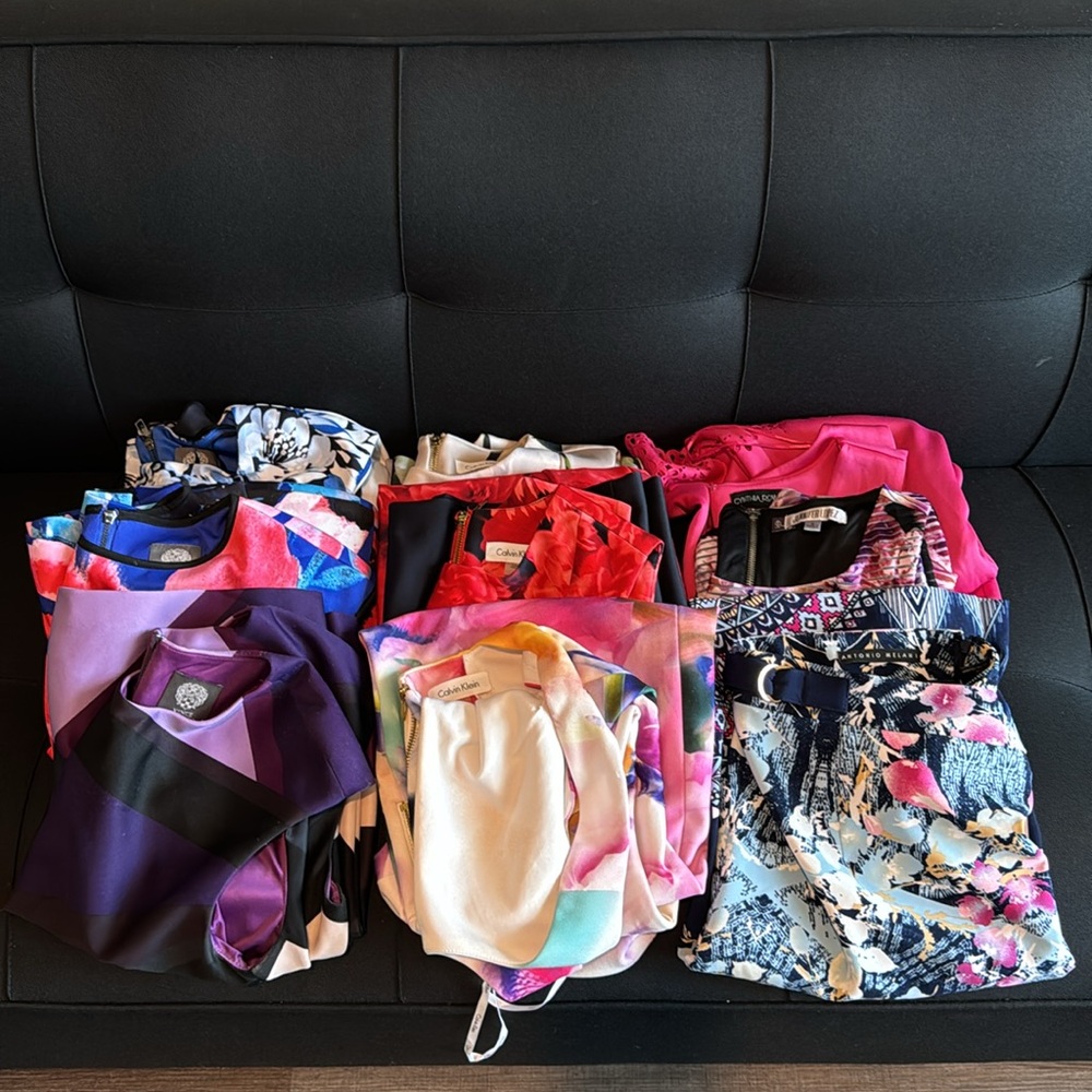 Lot of 9 Dresses. Size 6-Women’s. Vince Camuto (3), Calvin Klein (3), Other (3)